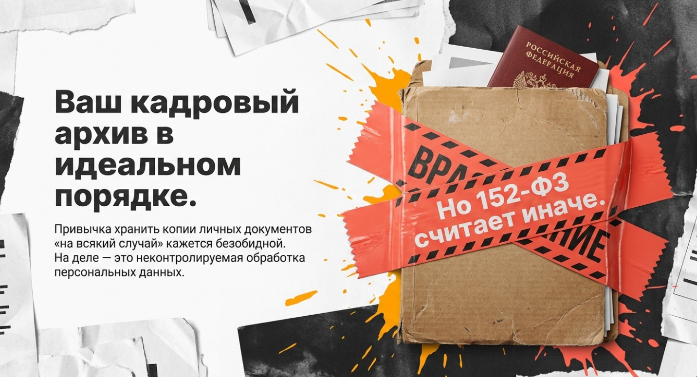 Вы до сих пор храните паспорта сотрудников в папках? Поздравляем — вы нарушаете 152-ФЗ